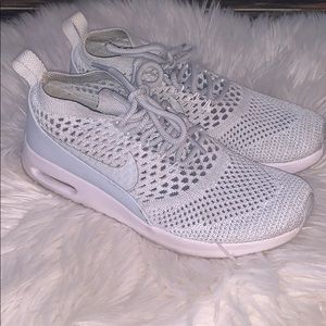 Light blue / grey Nikes